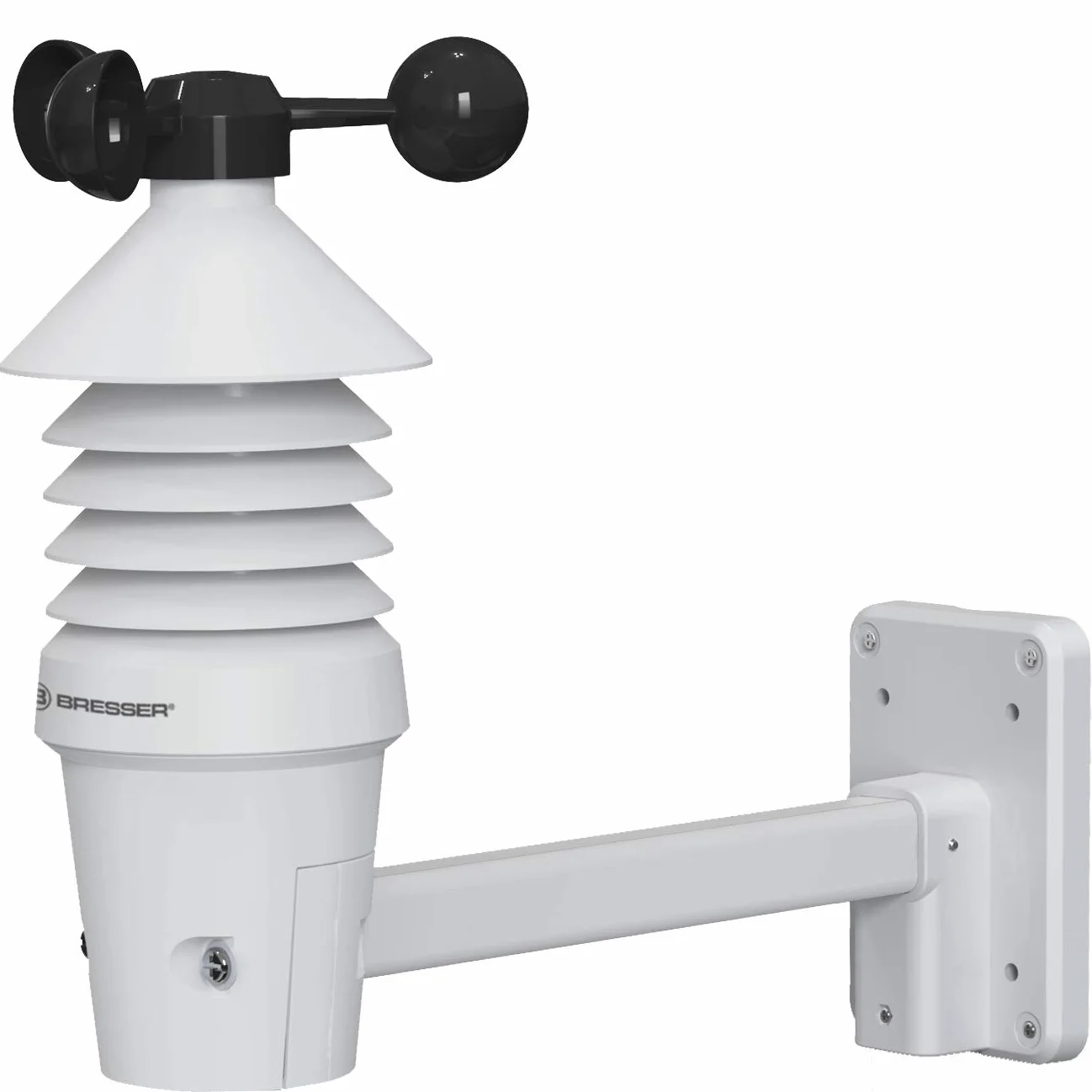 Bresser Anemometro Professionale 3 In 1 con Terminale Collegato Tramite Segnale Radio