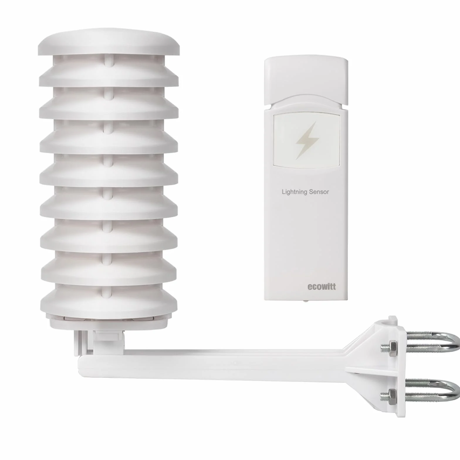 Ecowitt WH57 sensore wireless rilevamento fulmini schermo protettivo radiazione solare esterni