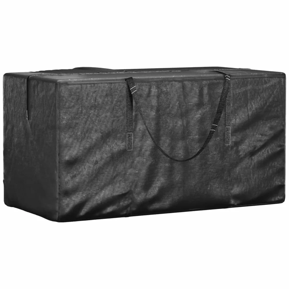 vidaXL Borse Porta Cuscini Giardino Nere 150x75x75 cm Polietilene 2pz