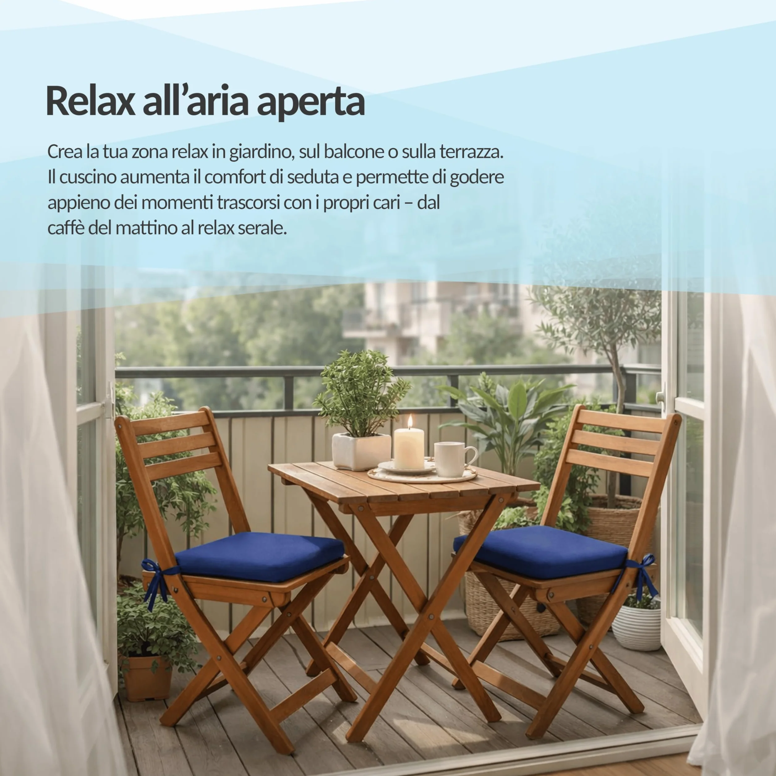 POKAR Cuscino per Panca 110x50 cm | Sfoderabile con Lacci Antiscivolo | Seduta per Panchina, Panca da Giardino, Dondolo, Sedia | Interno ed Esterno | OEKO-TEX | Prodotto nell'UE | Marrone