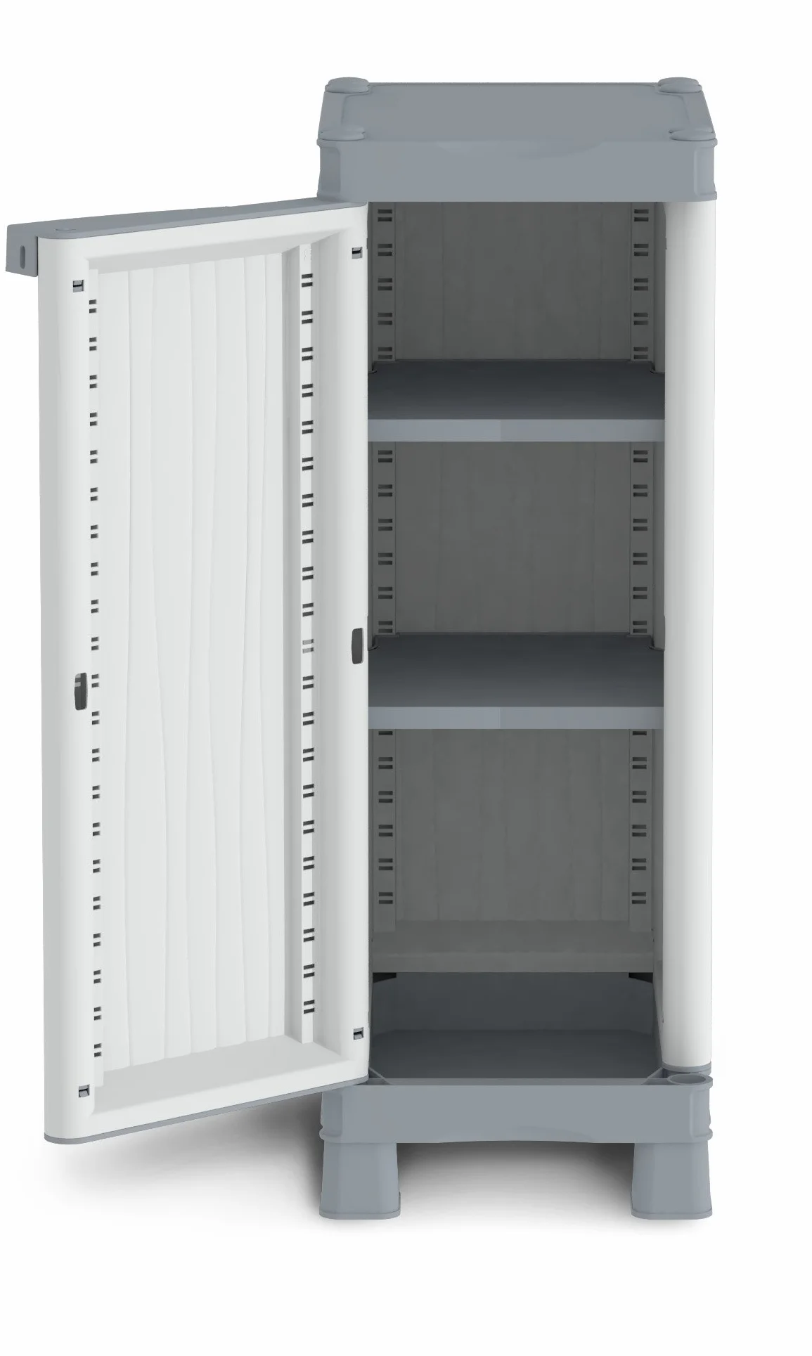 Terry, Base 350 UW, Armadietto da Interno Esterno, 2 Ripiani Regolabili. Materiale: Plastica, Dimensioni: 35x43,8x97,6 cm