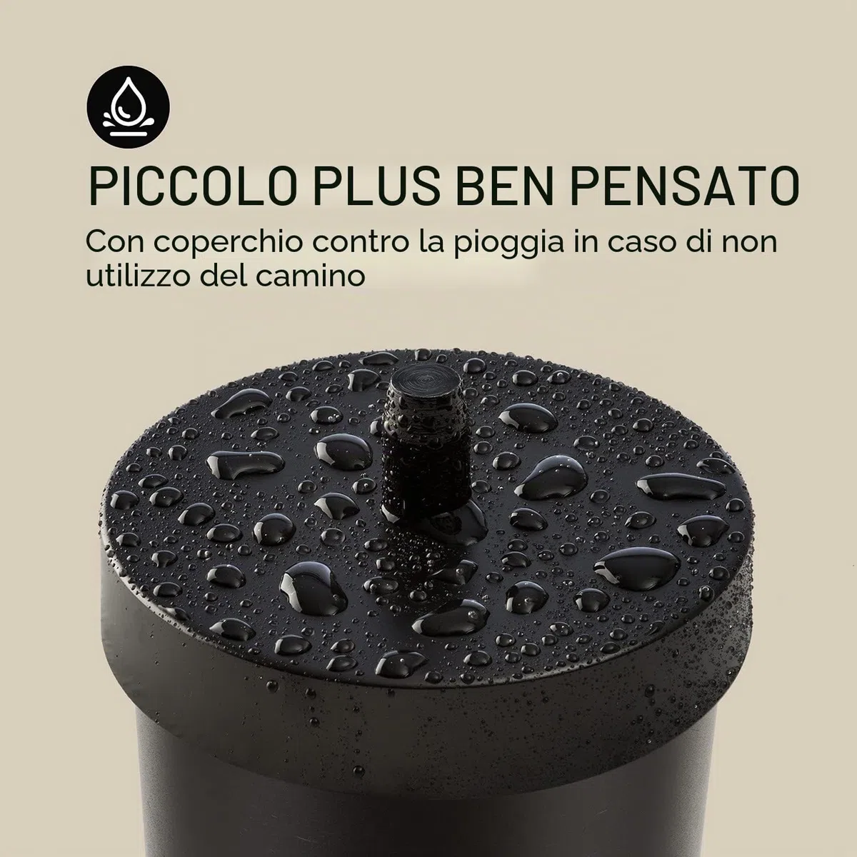Blumfeldt Volantis Cupric Camino da Giardino Acciaio Inossidabile 0,7 mm Nero