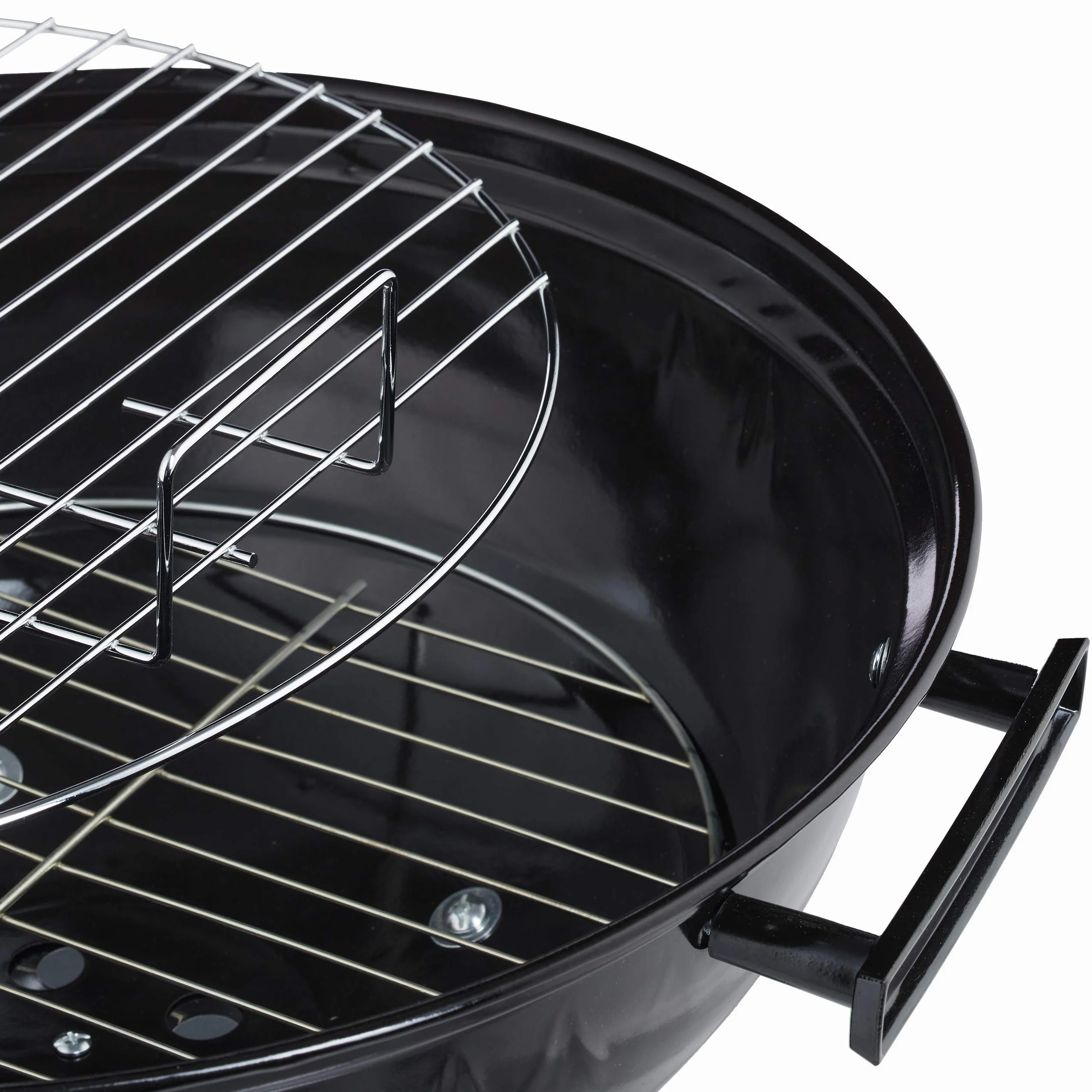 Relaxdays Barbecue Sfera Pieghevole Portatile Griglia 40 cm Nero