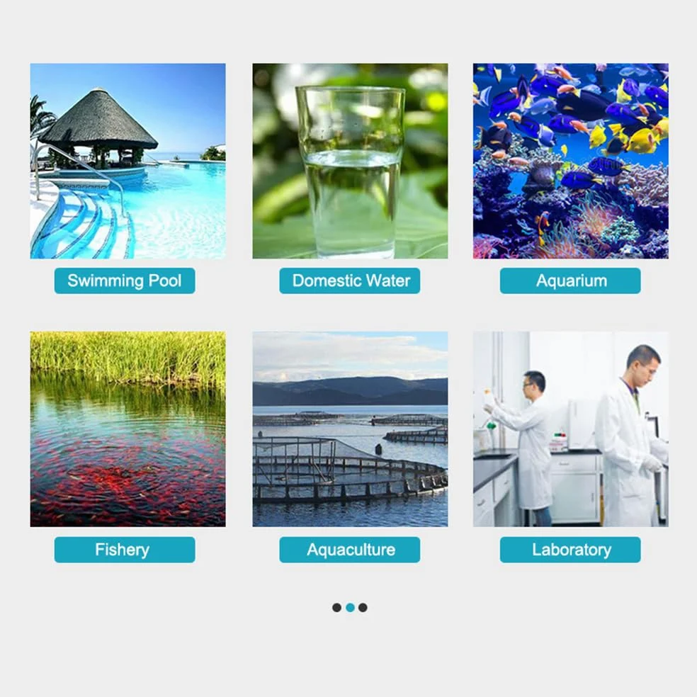 Tester digitale di qualità dell'acqua, montaggio a parete, analizzatore dell'acqua 6 in 1, PH/EC/TDS/SALT/S.G./temperatura, monitoraggio remoto APP, notifica di allarme per acqua potabile,