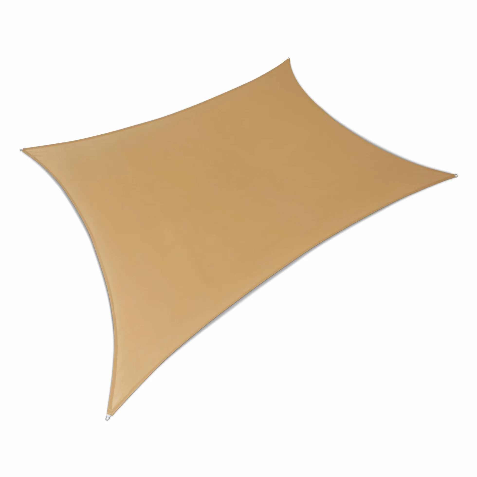 Amazon Basics Vela Parasole da Giardino, Protezione UV, 3 m x 4 m, Sabbia, 1 Pezzo
