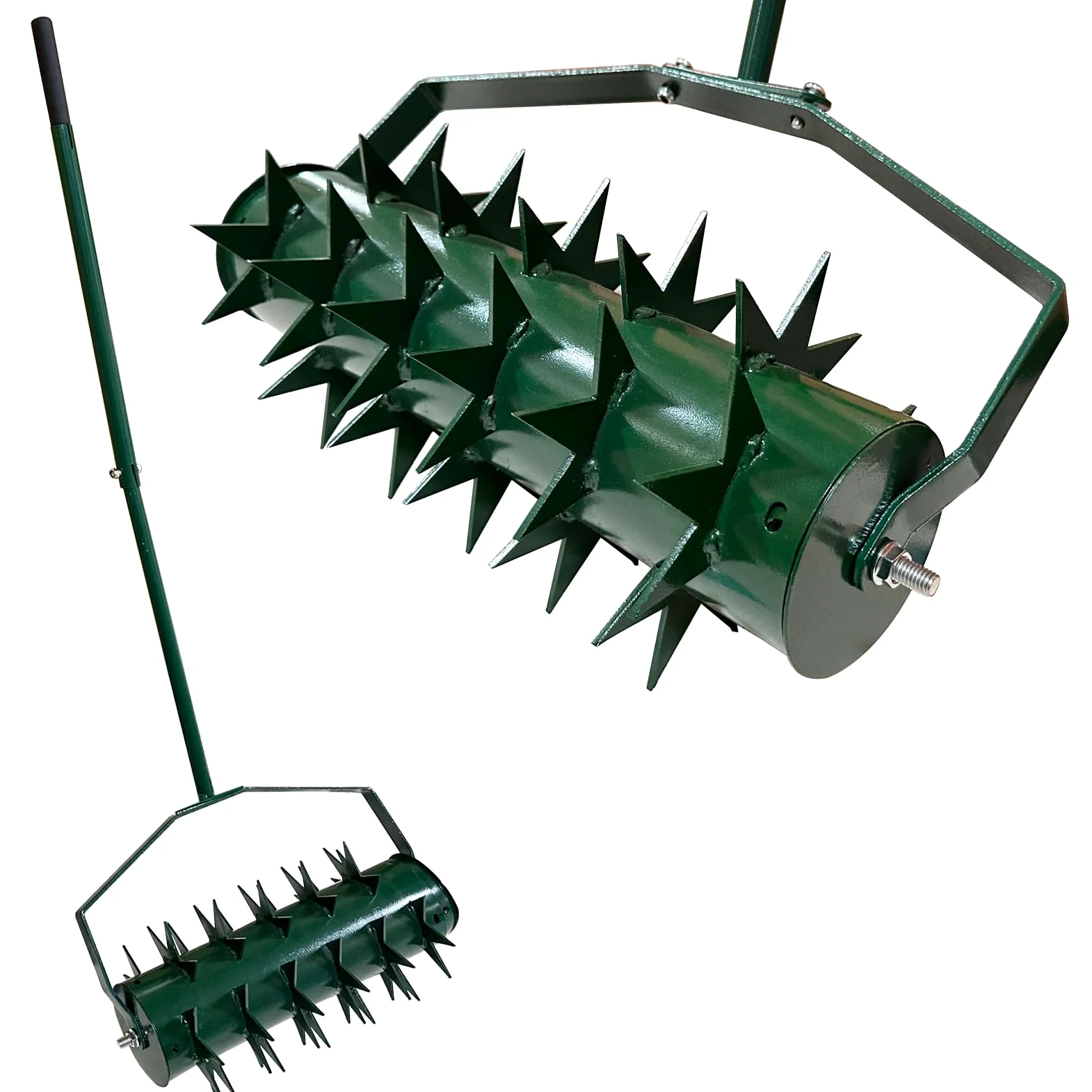 Arieggiatore manuale per prato, rullo scarificatore con chiodi da 5 cm