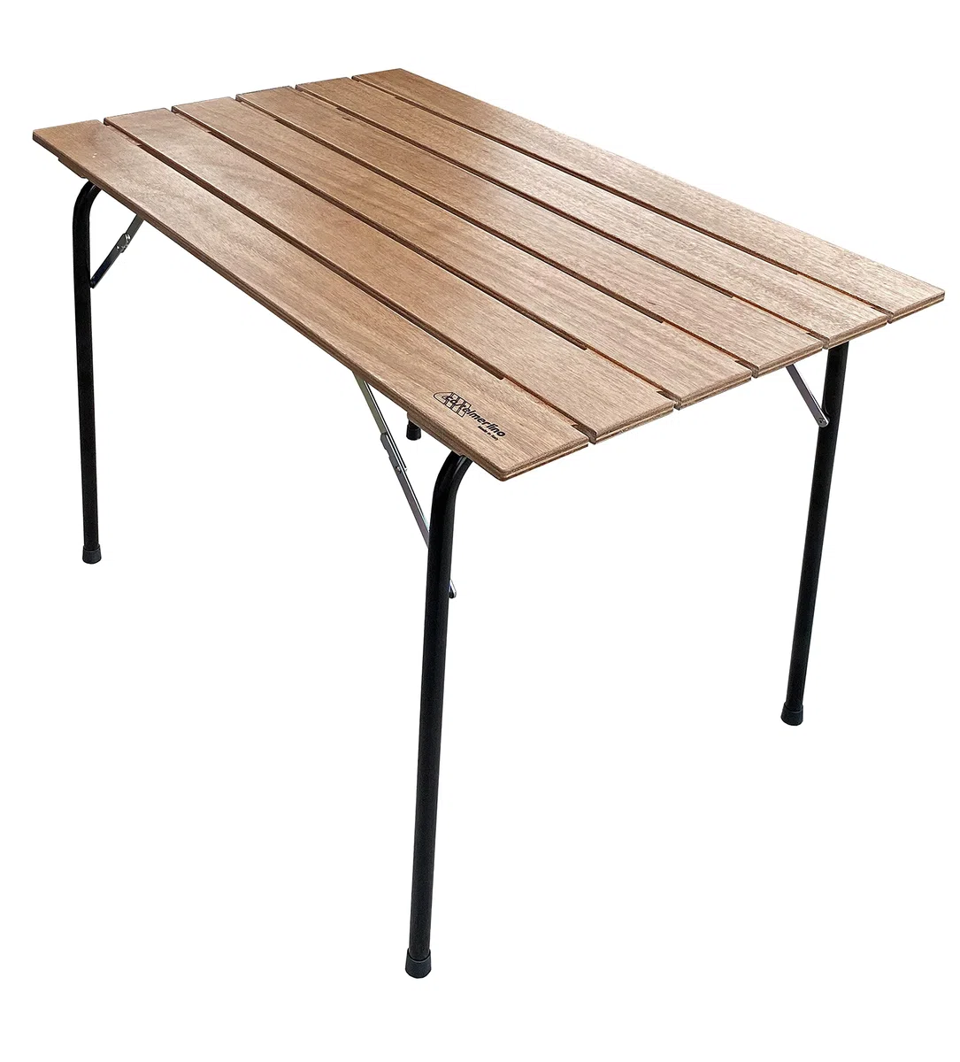 CASTELMERLINO 280 Tavolo gambe pieghevoli Outdoor camping terrazzo piano in Compensato Marino di Okumè cm 100 x 60