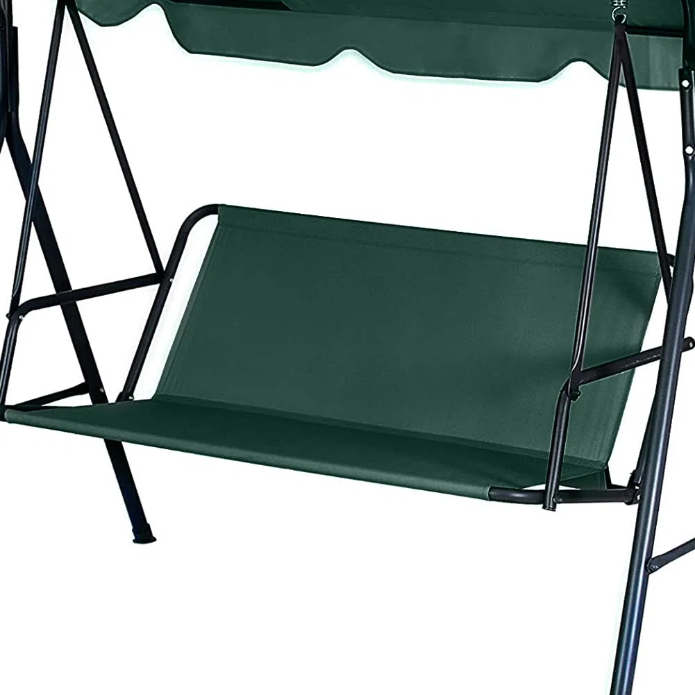 WingFly Coprisedile da Giardino per Dondolo, per Sedia a Dondolo da Giardino, Coprisedili per Altalena da Giardino, Copertura per Sedia da Giardino, 2 e 3 Posti(Verde 115 x 48 x 48cm)
