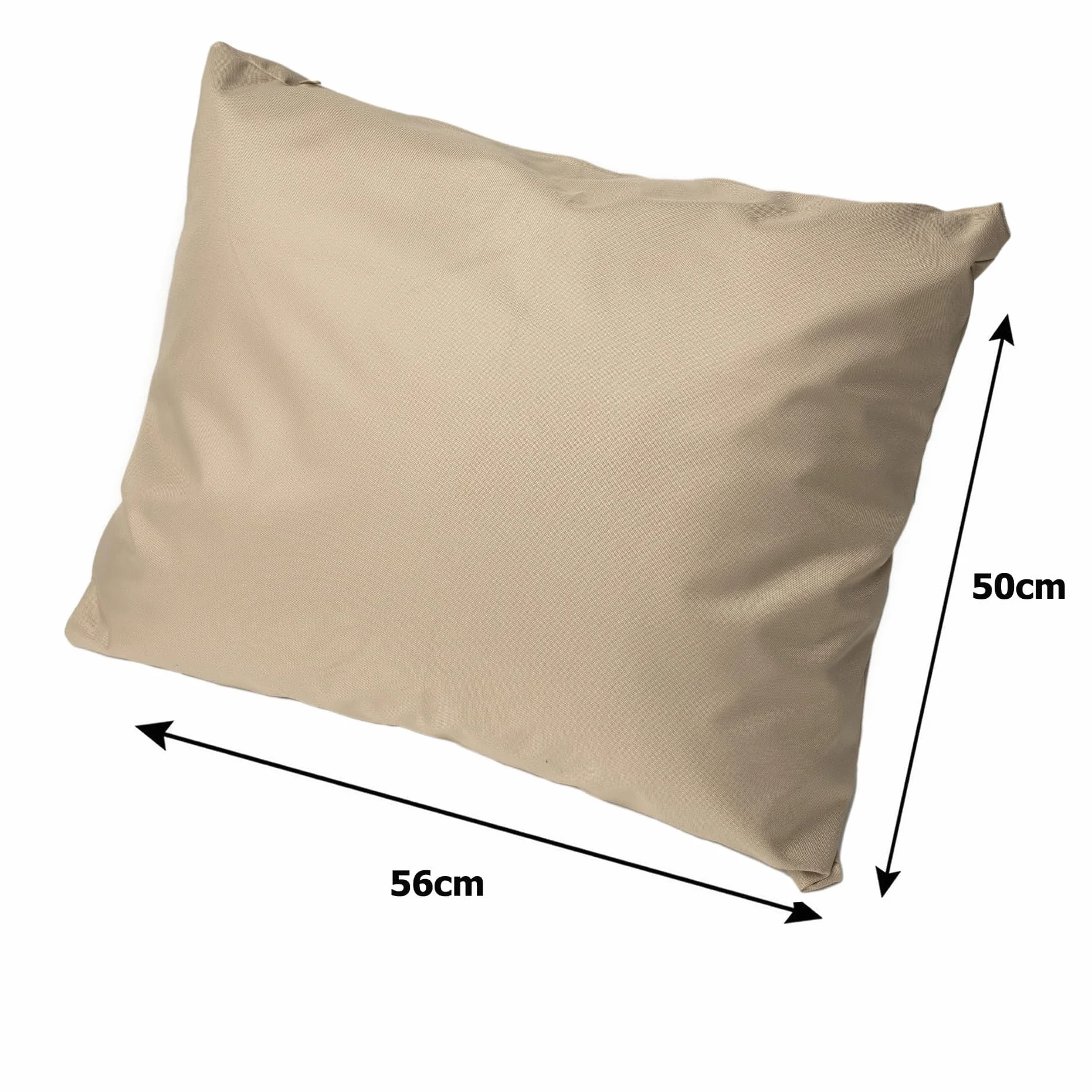 Cuscino per panchina da esterno per panca da giardino con imbottitura in polirattan - Cuscino per panca per dondolo in rattan (Beige, 110x60x50cm)