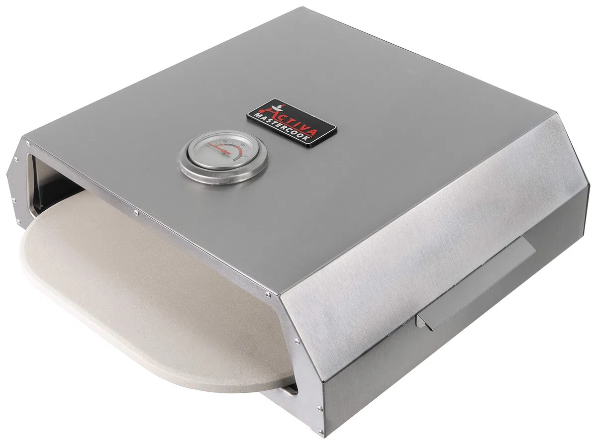 Forno per pizza ACTIVA con pietra refrattaria e indicatore temperatura per barbecue