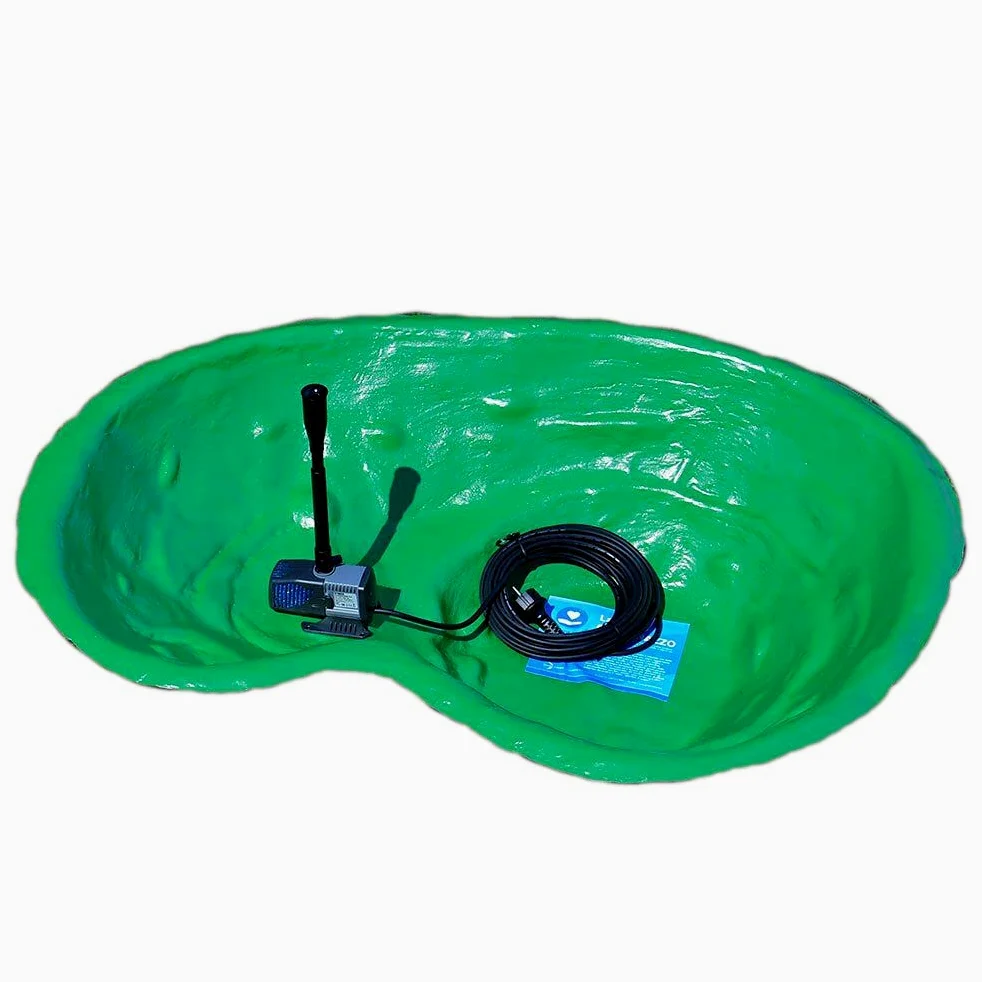 Giardini d'Acqua Caldonazzo 110x78 Laghetto da Giardino Kit Completo con Pompa Ricircolo 90 Lt
