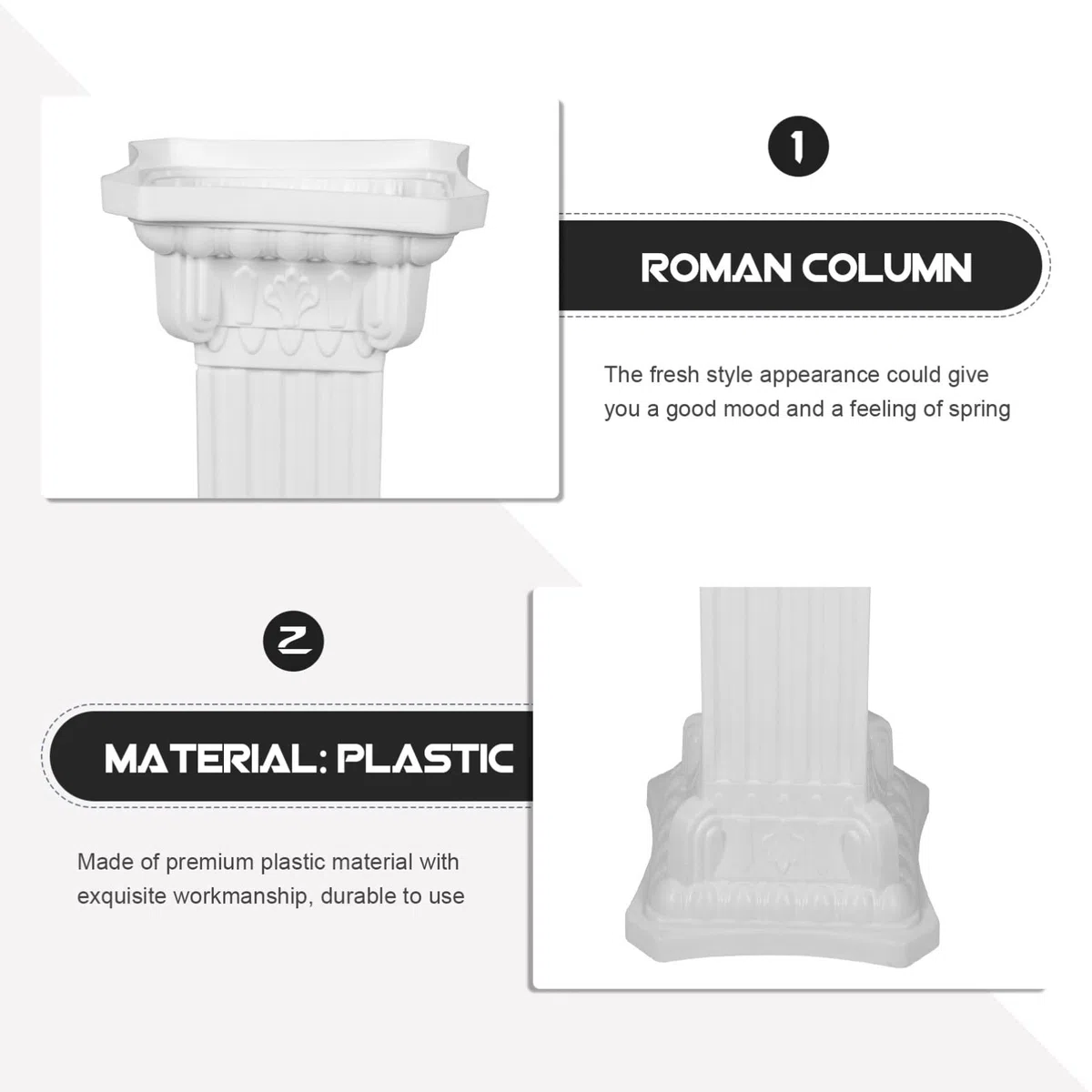 BESPORTBLE Colonna Romana Decorativa Stile Retro Per Matrimoni Statue Eleganti Per Giardino Decorazioni Esterne