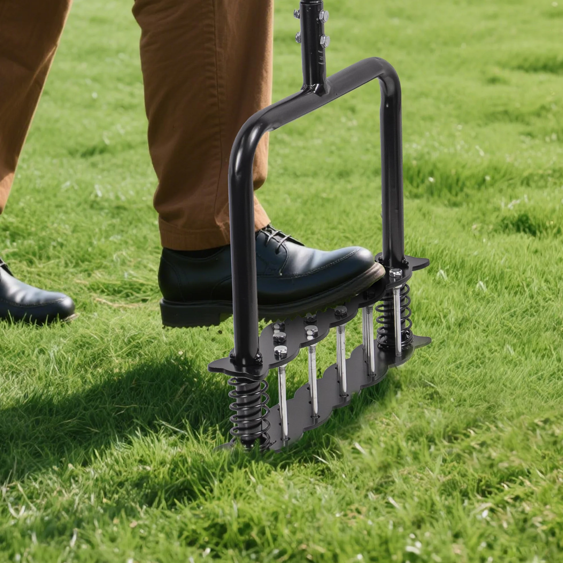 Deecam Aeratore per Prato, Allentamento Terreno, Ventilazione Prato, Attrezzi Giardino