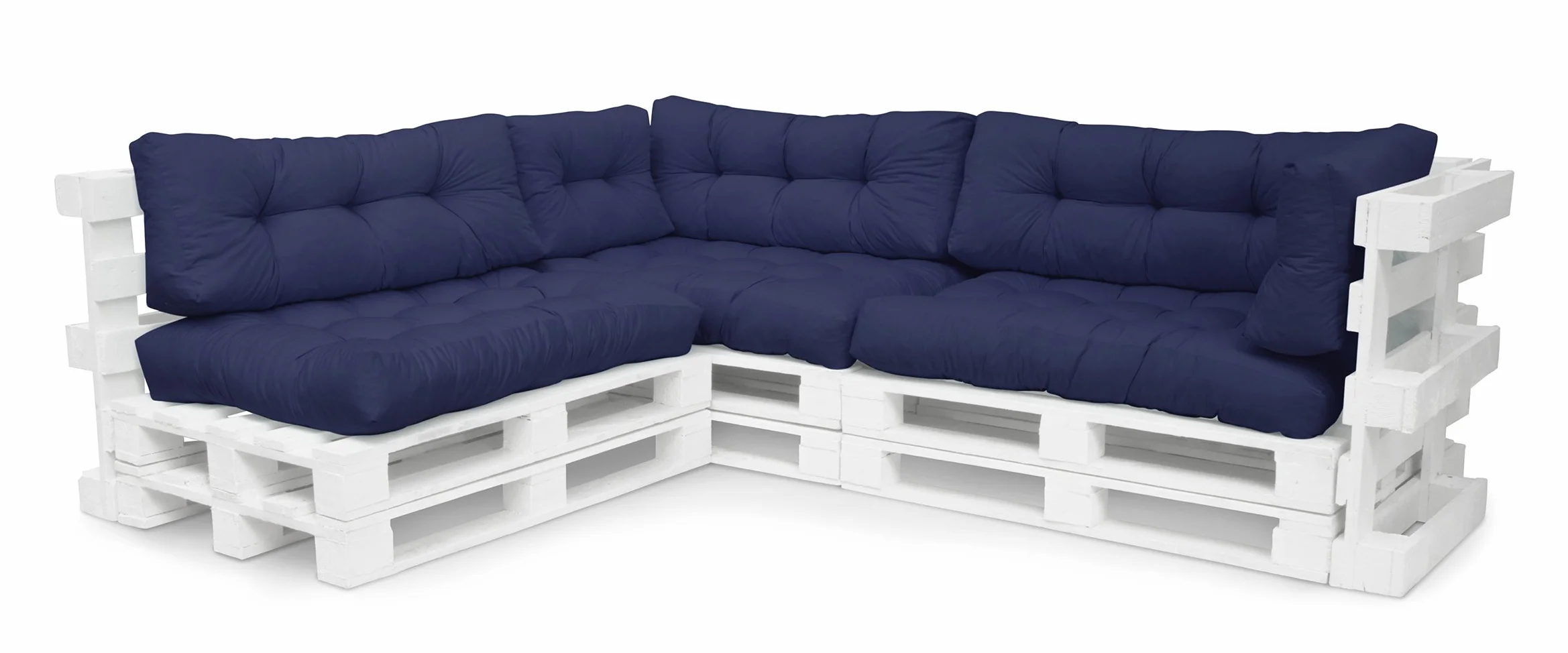 Spatium Cuscini per Pallet Euro Schienale 20 cm di spessore, Blu scuro, 120 x 40