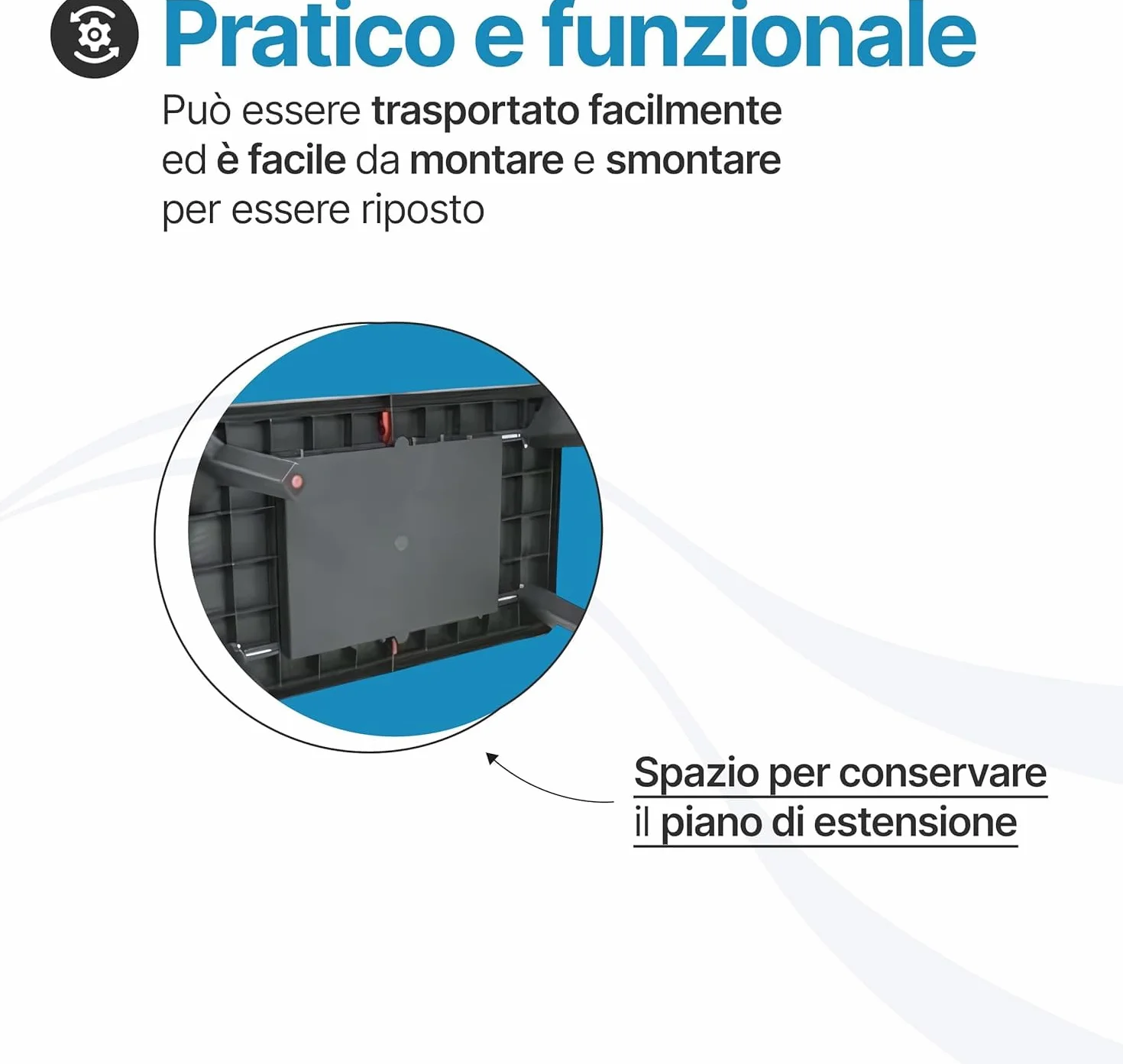 Tomaino Set Tavolo E 6 Sedie Da Giardino In Plastica Allungabile Impilabile Norden Nero