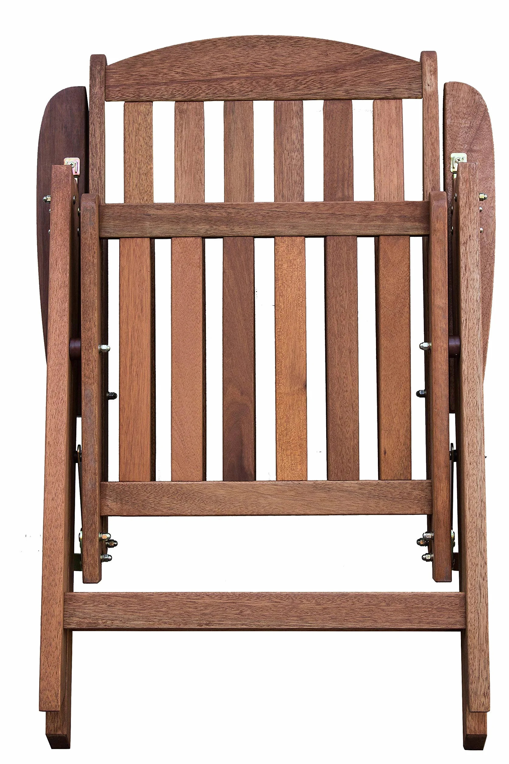 AVANTI TRENDSTORE - Seminara - Sedia pieghevole da giardino o balcone, con schienale reclinabile e braccioli, in legno teak massiccio. Dimensioni LAP 63,5x110x76 cm Anche in set da 2 e 4 sedie.