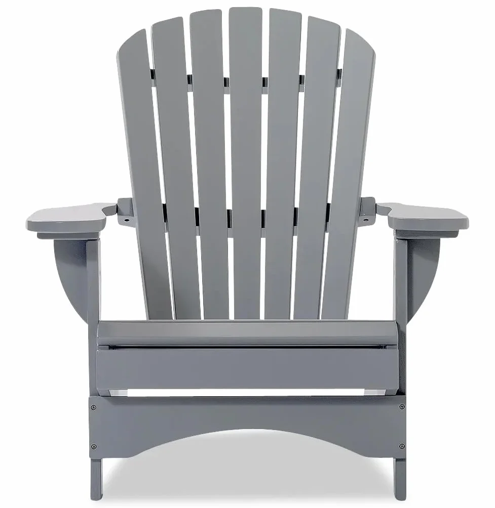 Original Dream-Chairs since 2007 Sedia Adirondack “Comfort” de luxe in grigio sedia da giardino con schienale ergonomico poltrona relax per balcone terrazzo carico massimo 170 kg