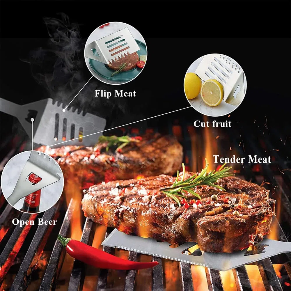 Küchenprofi Barbecue Set Phoenix 8 pezzi, argento