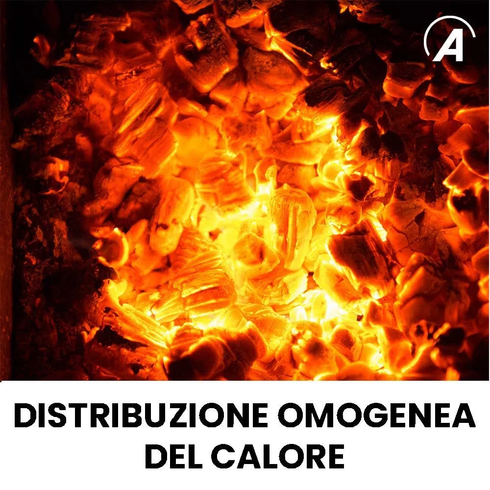 ARDES ARPIZ02 Forno Pizza DANTE Acciaio Inox con Pala Spatola e Pietra Refrattaria