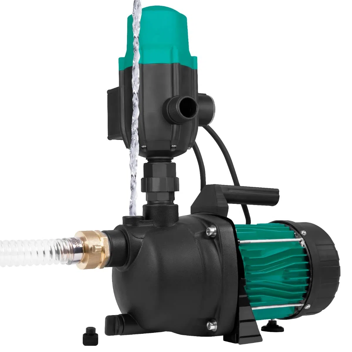 VONROC Pompa Acqua Idrofora Automatica 800W 3300 l/h 4 bar Autoadescante Pressostato Protezione Secco IPX4