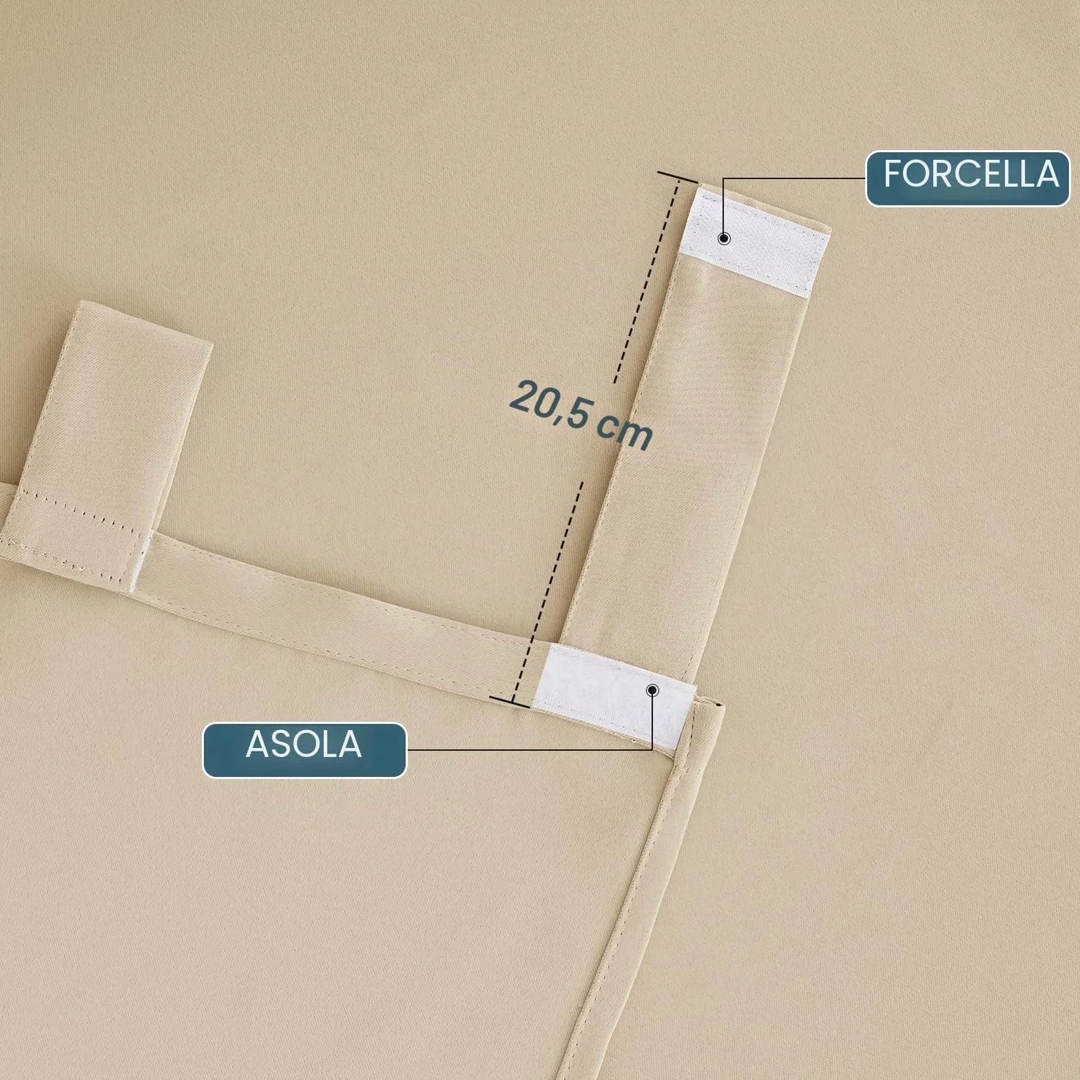 PONY DANCE Tende da Esterno Impermeabile da Sole per Balconi 2 Pezzi L 132 x A 243 cm Tenda Termica con Passanti Adesivi per Veranda Curtains Oscuranti per Gazebo, Beige