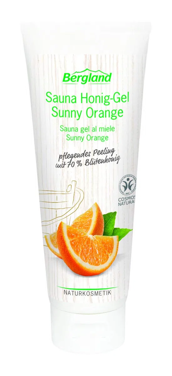 Bergland Sunny Orange Sauna Gel al Miele 125 g Pacco da 3