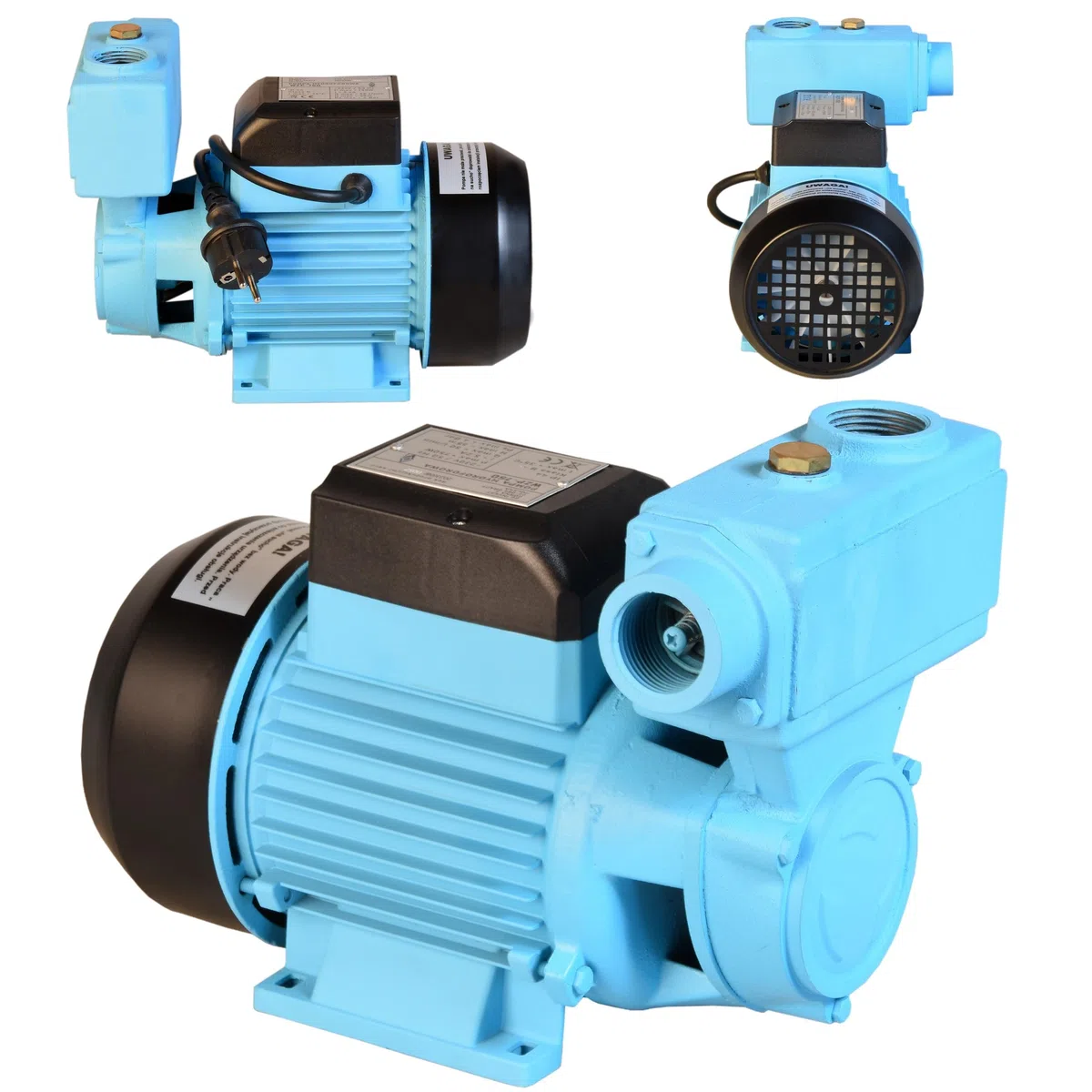 Pompa dell'acqua WZP 750 (750 W, 3000 l/h, altezza di mandata 55 m) - per acqua pulita - pompa da giardino, per irrigazione, dell'acqua piovana