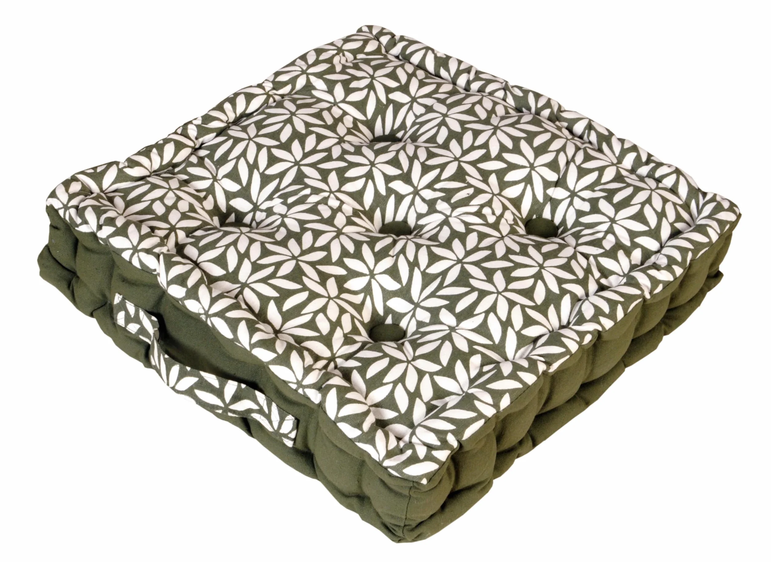 Atout Ciel Cuscino da pavimento 40 x 40 cm con manico, cachi