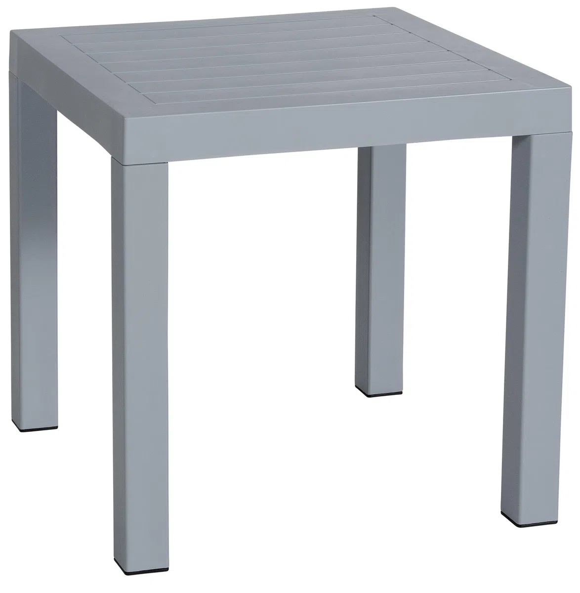 CLP Tavolo Giardino Quadrato Ocean Polipropilene Tavolino Giardino Plastica Resistente UV Grigio