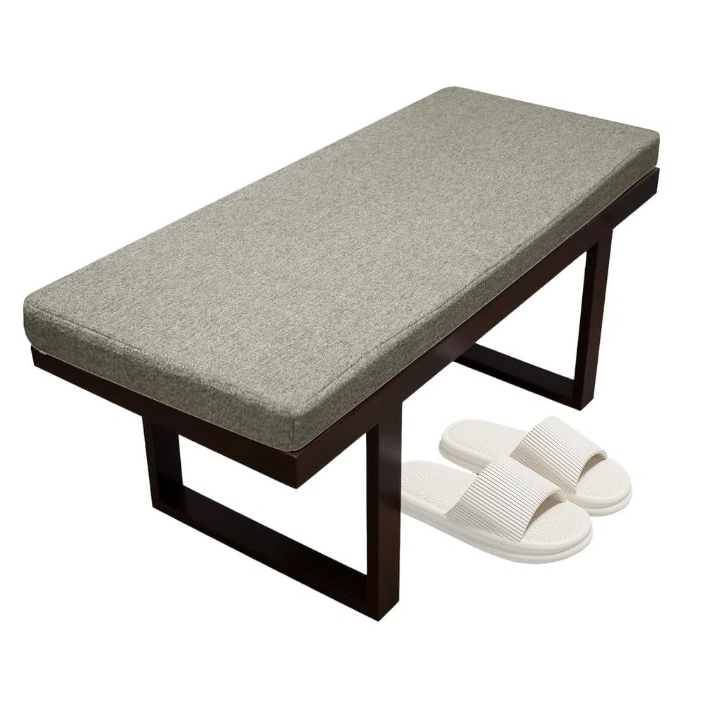 Cuscino per Panca da Esterno Antiscivolo Lavabile 80x40 150x50 100x50 120x40 80x55x3cm