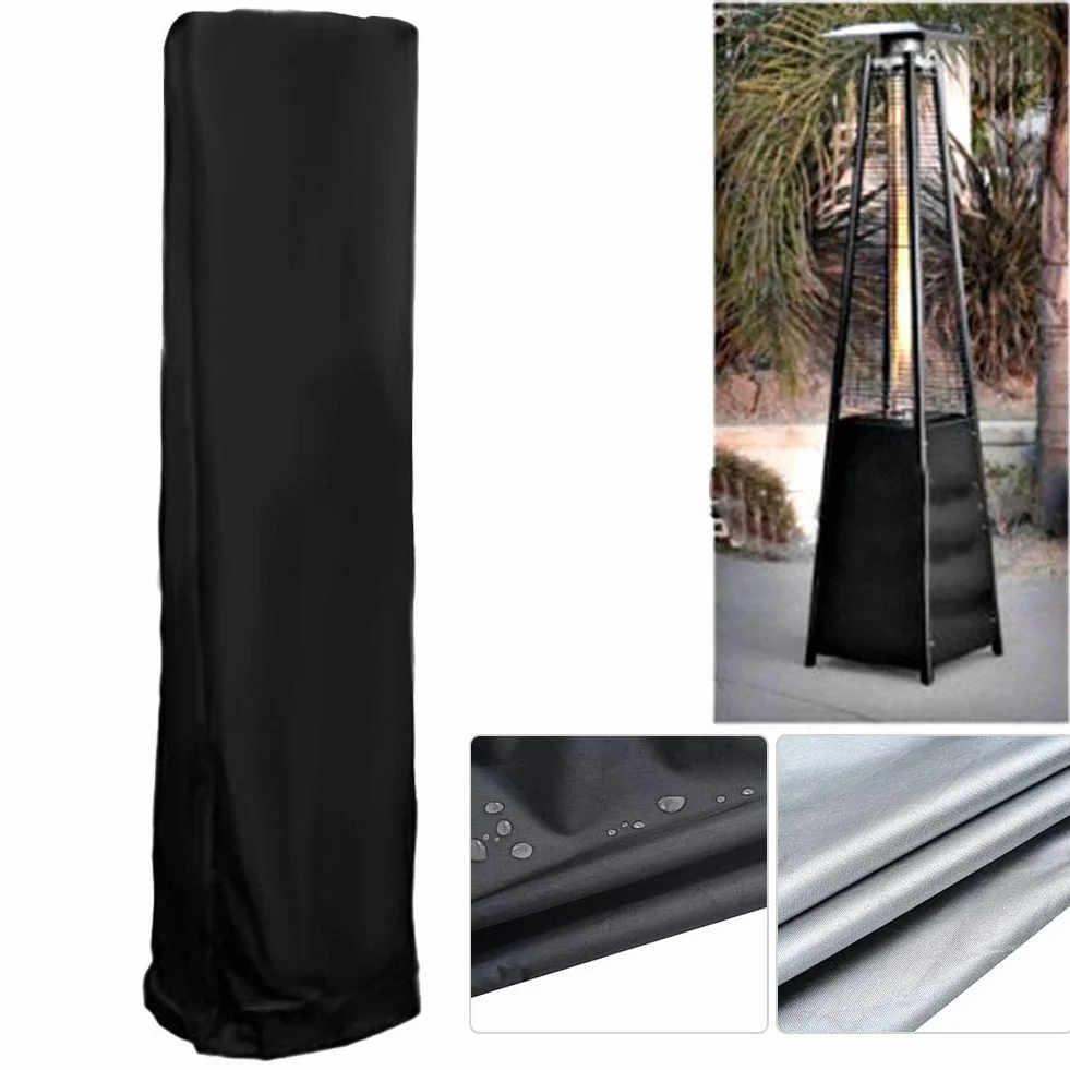 Ochrona przeciwkurzowa na grzejnik tarasowy 81,5x225 cm Czarny
