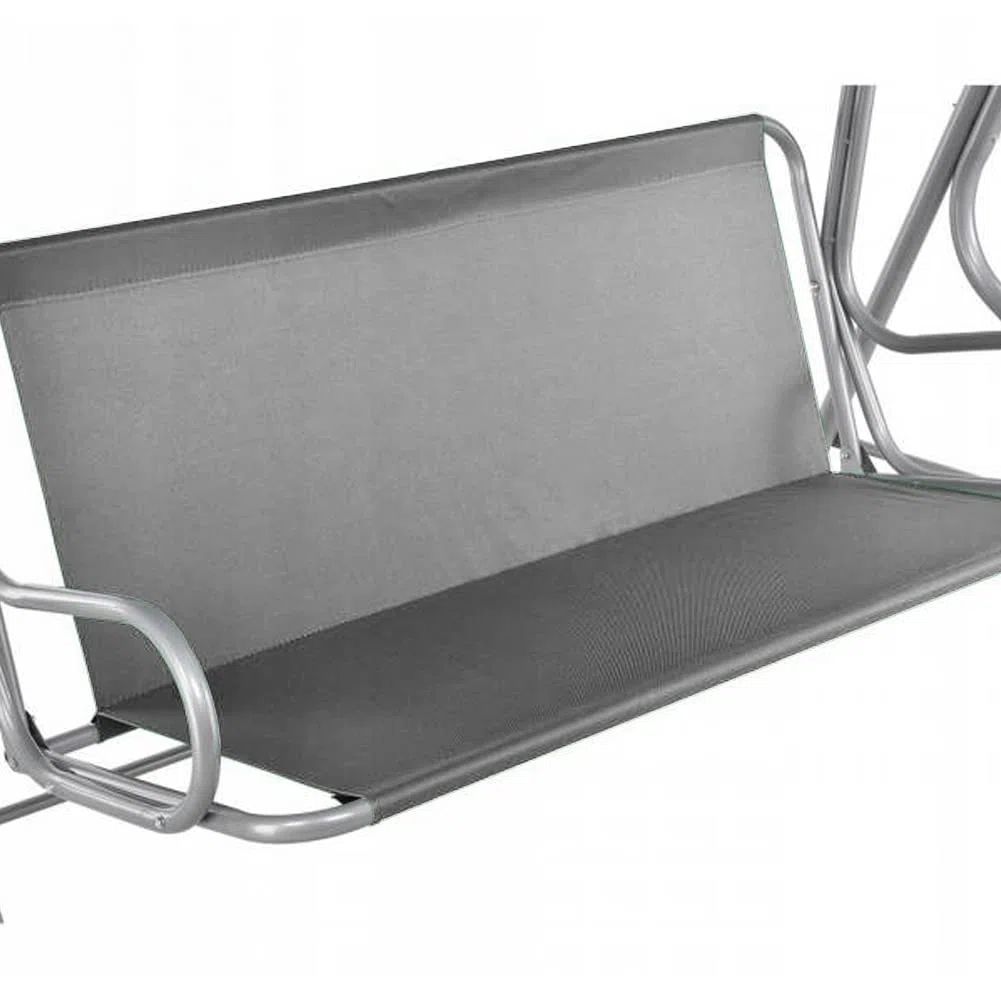 Coprisedile da Giardino per Dondolo, per Sedia a Dondolo da Giardino, Coprisedili per Altalena da Giardino, Copertura per Sedia da Giardino, 2 e 3 Posti (Grigio, 127 * 48 * 52cm)