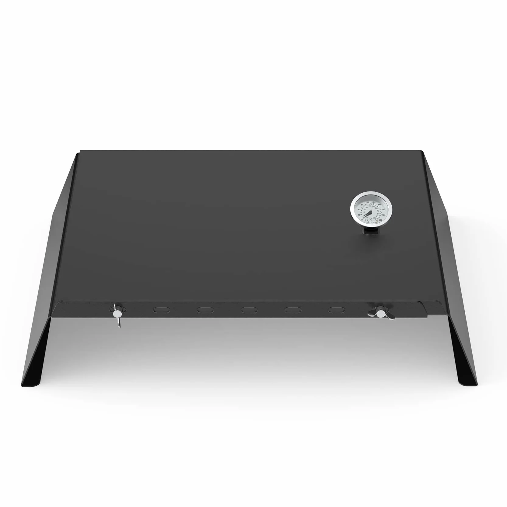 Onlyfire Inserto per Pizza Regolabile per Barbecue a Gas con Termometro 53-78 cm