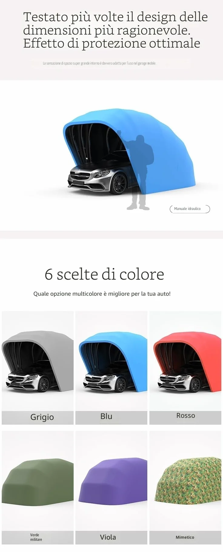 BEYSG, tenda per auto completamente automatica e portatile con telecomando, carport pieghevole in acciaio inossidabile per il parcheggio delle auto, carport per auto resistente (grigio 5,9 * 2,7 m