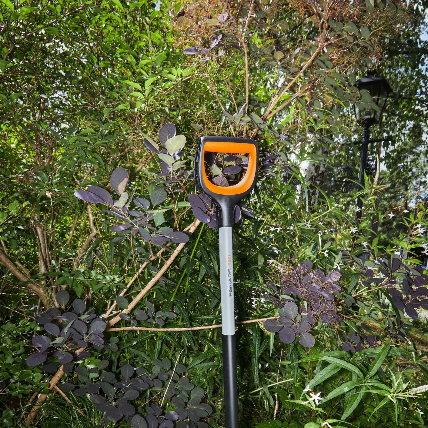 Fiskars Vanga a Punta per Terreni Duri e Sassosi, Lunghezza: 120 cm, Lama in Resistente Acciaio al Boro, Nero/Arancione, Xact, 1066729