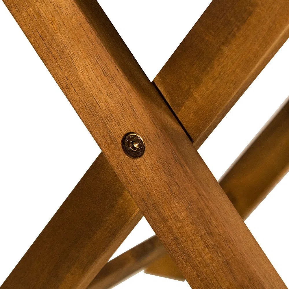 Casaria Tavolino Pieghevole 46x46x46cm Legno Acacia Tavolo da Esterno Richiudibile Salvaspazio