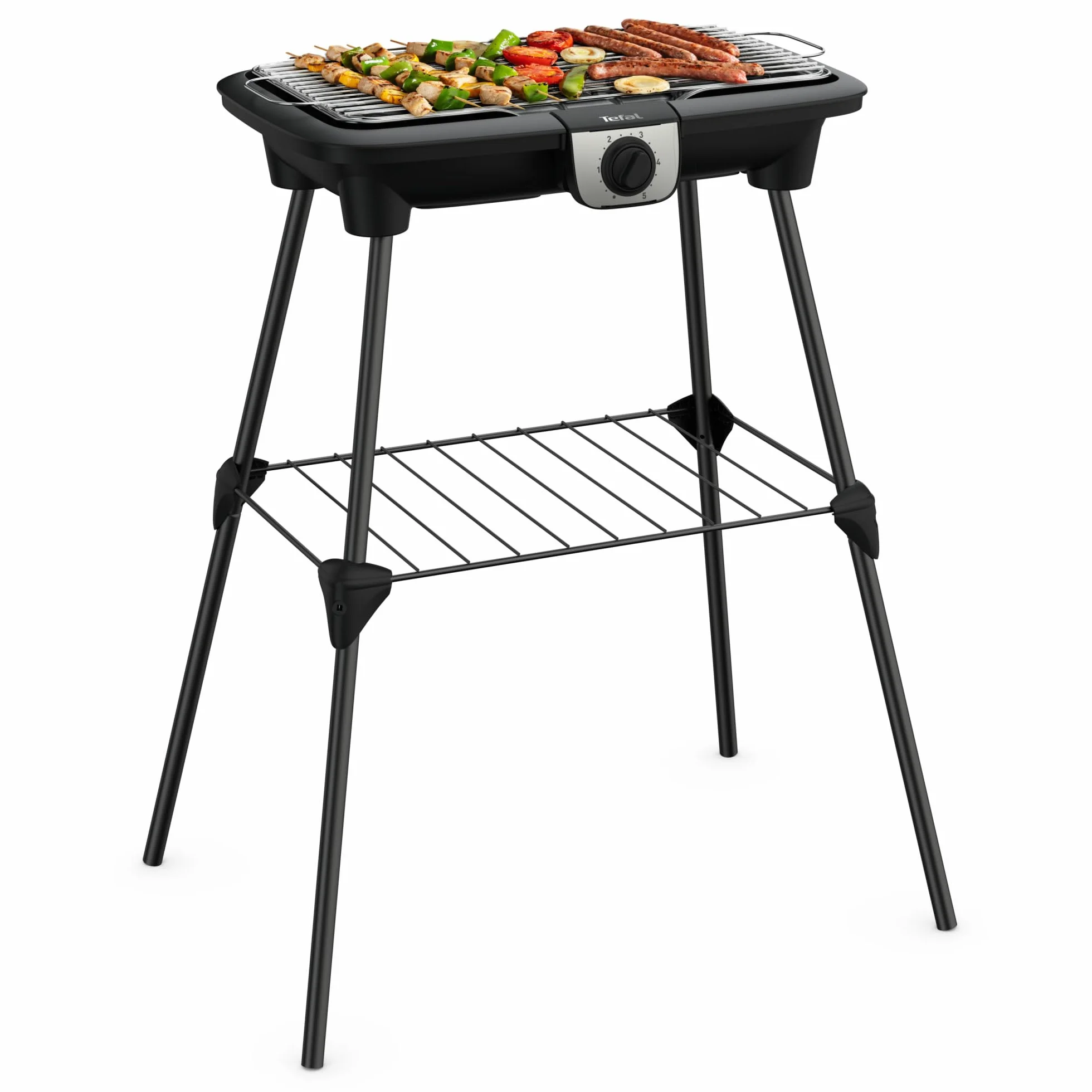 Tefal EasyGrill XXL Barbecue Elettrico 2500W Termostato Regolabile Antivento