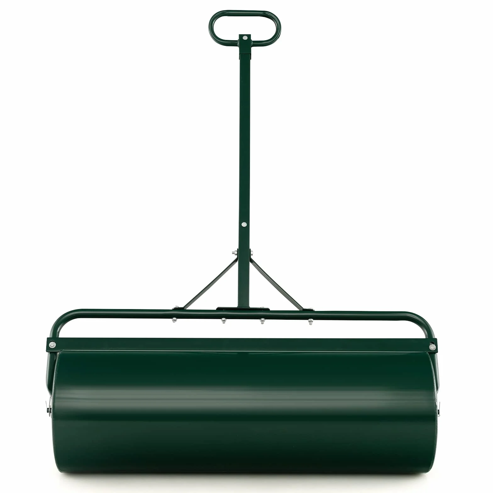 RELAX4LIFE 63L Rullo da Giardino per Prato, Larghezza 90 cm, Ø Rullo: 30 cm, Rullo Giardino Compattatore, Rullo Riempibile con Acqua e Sabbia per Giardino e Patio (63L-137 x 90 x 30CM, Verde)