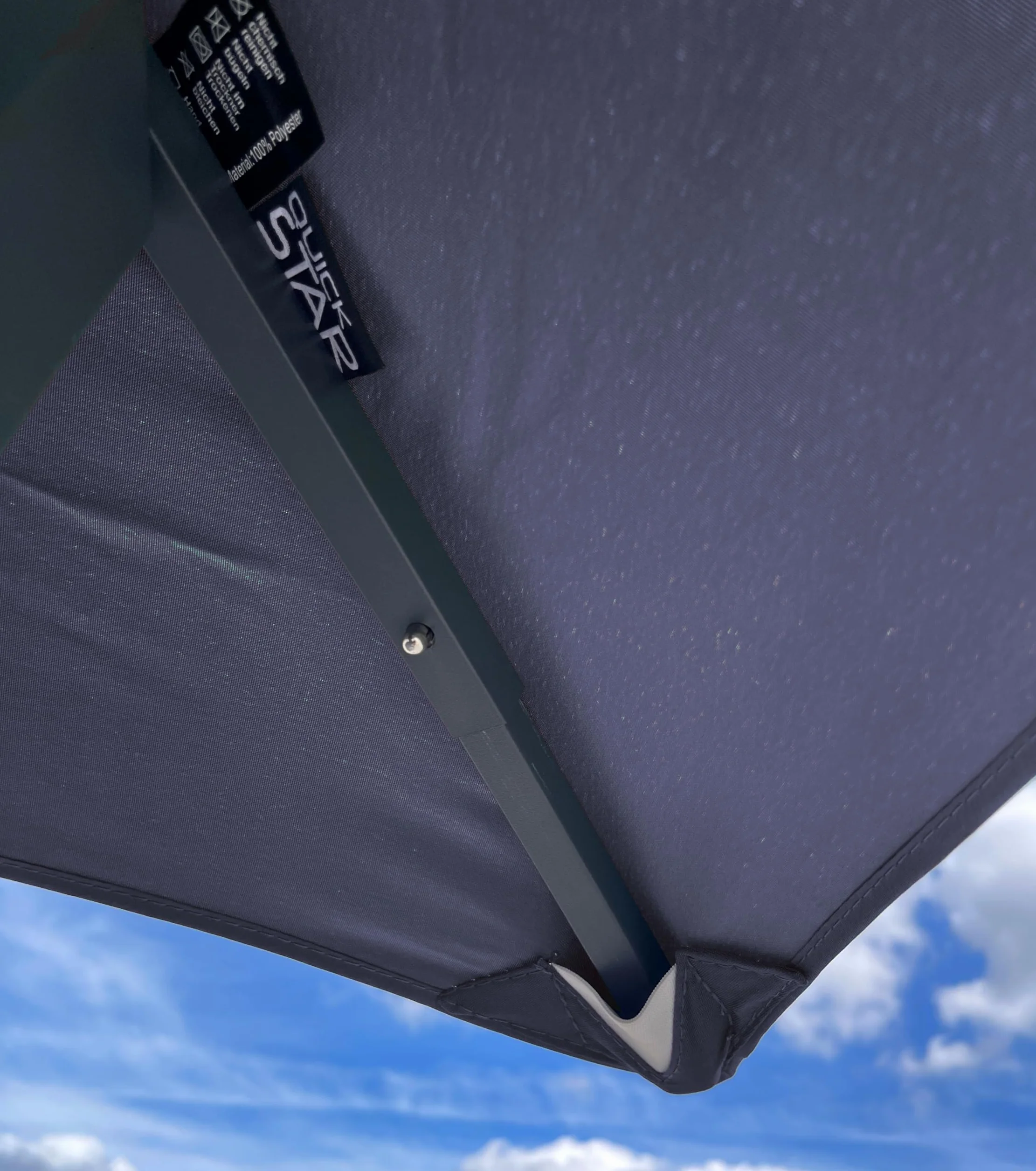 QUICK STAR Tetto di Ricambio per Gazebo Grigio 3x3 m