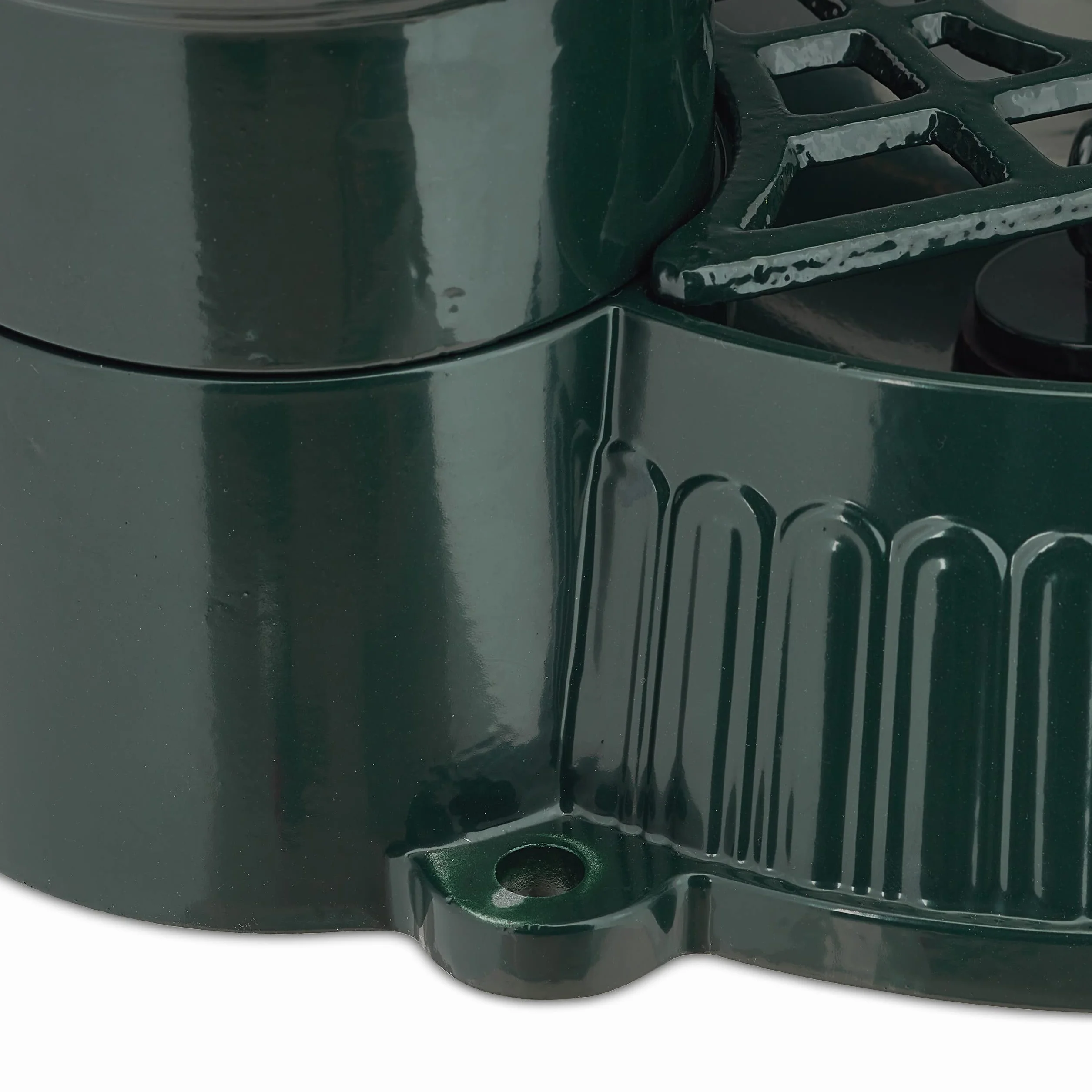 Relaxdays Fontana a Colonna da Giardino, Stile Vintage, Autoportante, Rubinetto, Vaschetta, HLP 72x26x31 cm, Verde Scuro