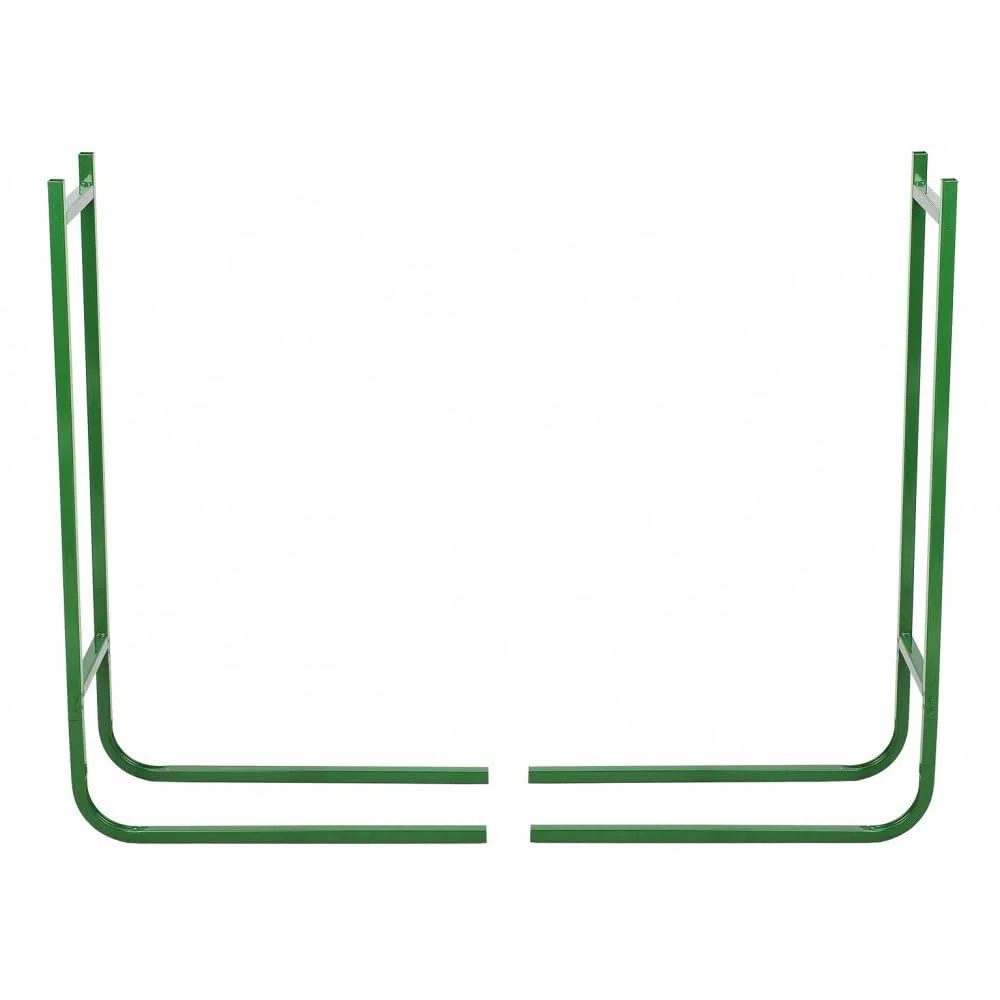 Ribimex PRIRB095 Portalegna a Due Elementi, Altezza 95 cm, Verde