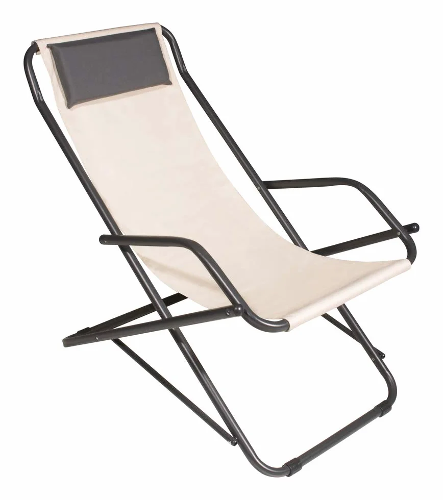 VERDELOOK Formentera Poltrona Sedia a Dondolo 90x60x73 cm Ecru Made in Italy