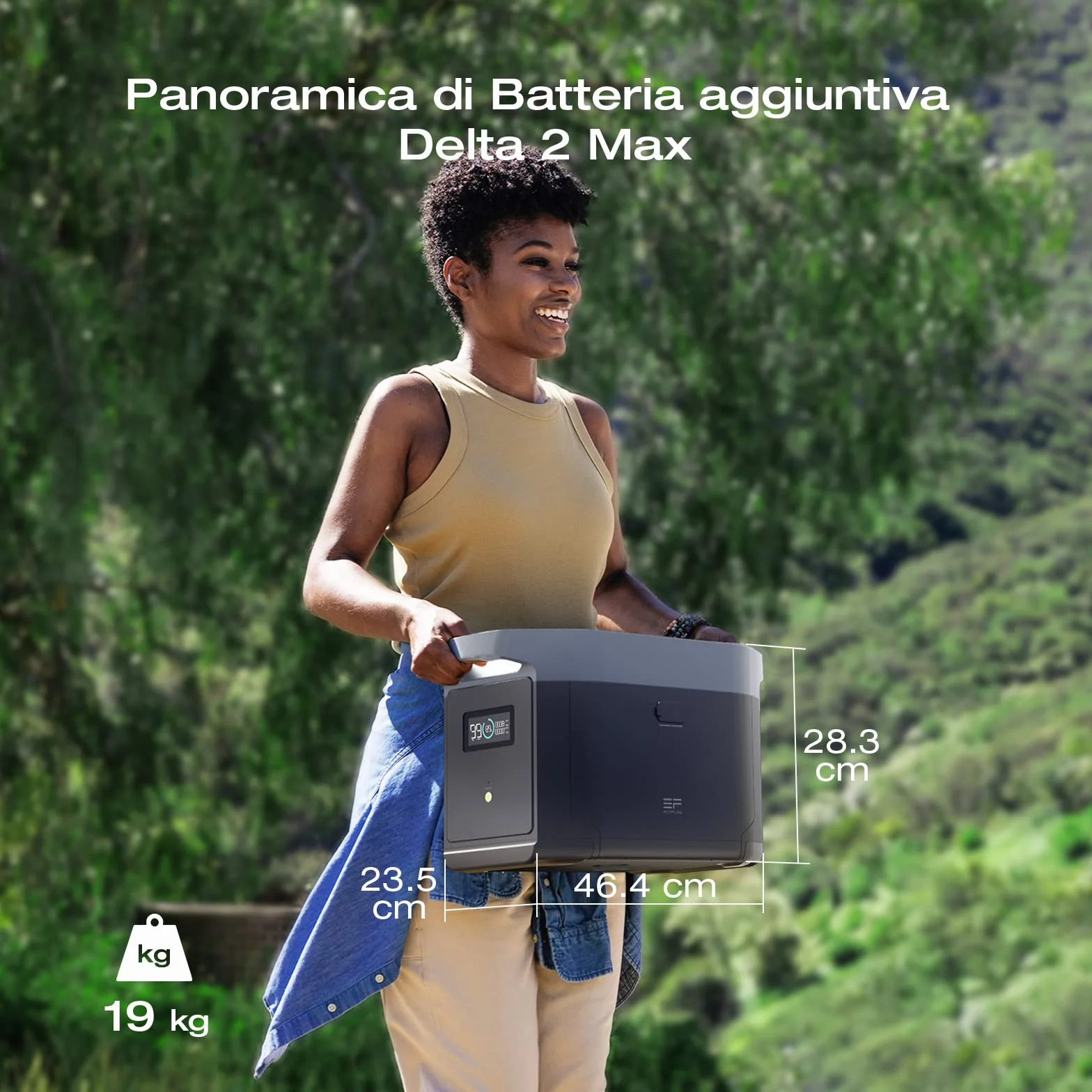 ECOFLOW Batteria aggiuntiva DELTA 2 Max 2048Wh LifePO4