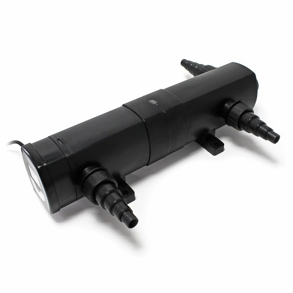 Set filtrante per laghetto Filtro bio da 90000l con Chiarificatore UVC 24W, Pompa 80W e Tubo 25m