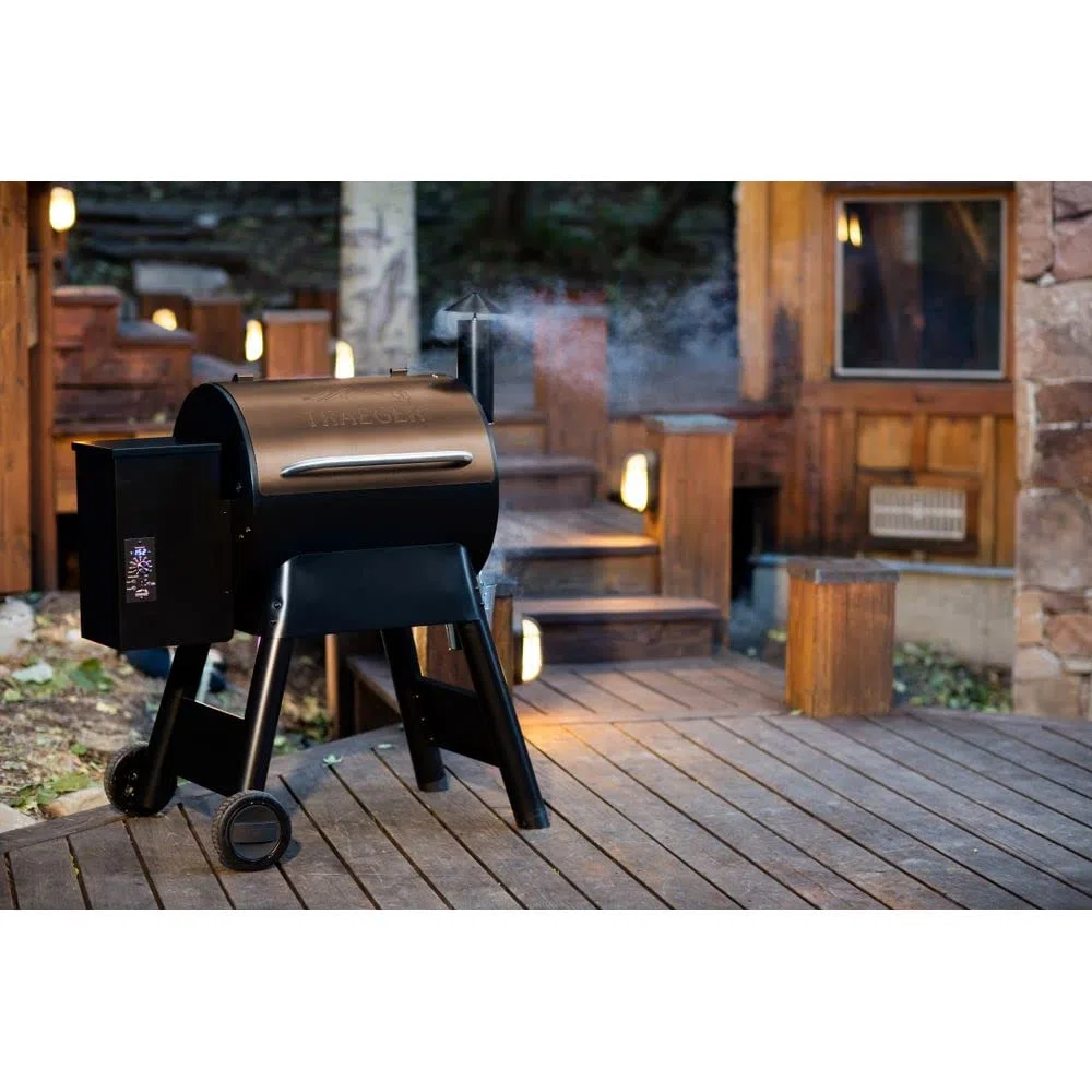 Traeger Pro Series 22 Grill Barile Pellet Nero, Blu