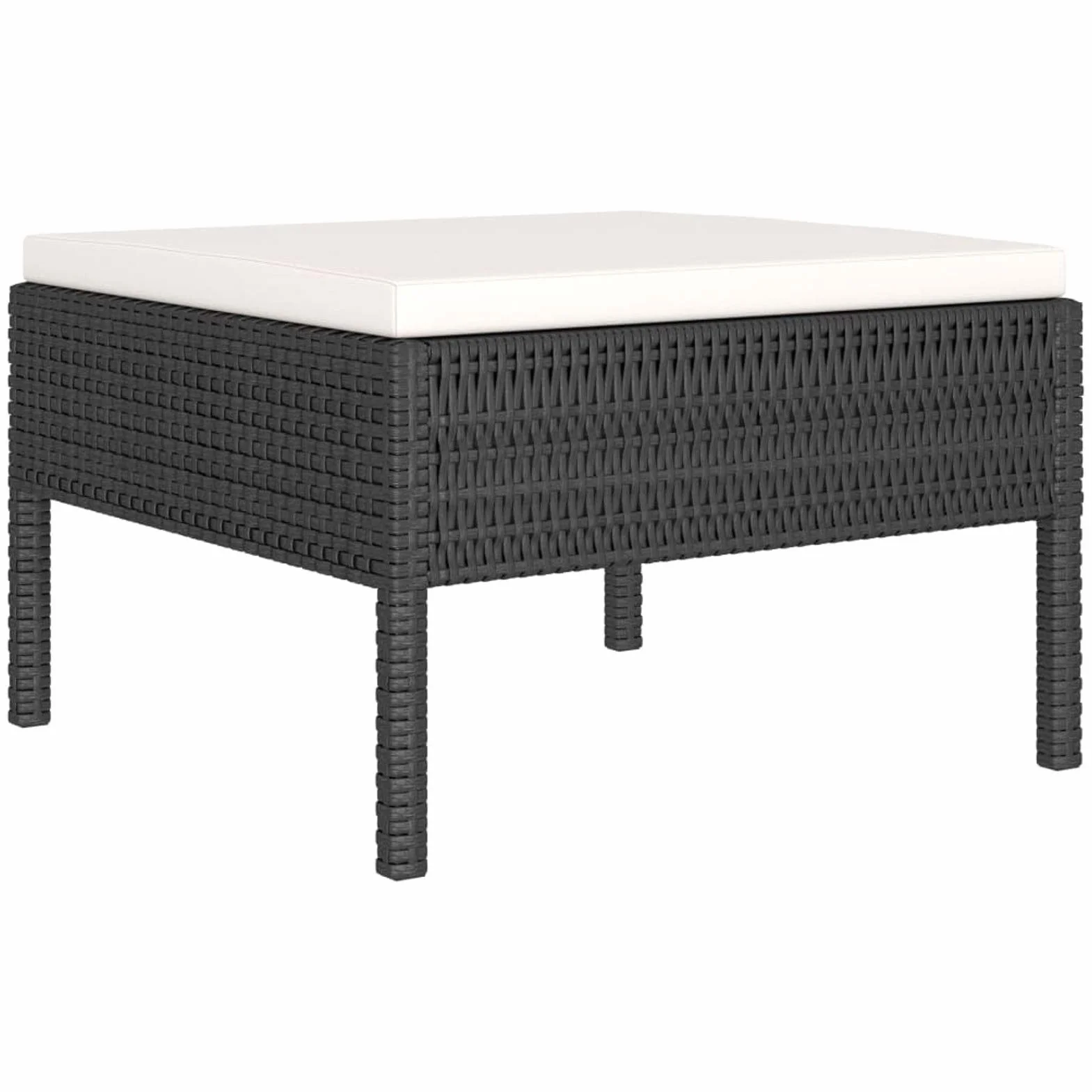 6pz Set Divano Giardino per Esterno, Divano da Esterno, Salotto da Giardino, Divano Rattan, Divani da Giardino, Set Salotto da Esterno con Cuscini in Polyrattan Nero