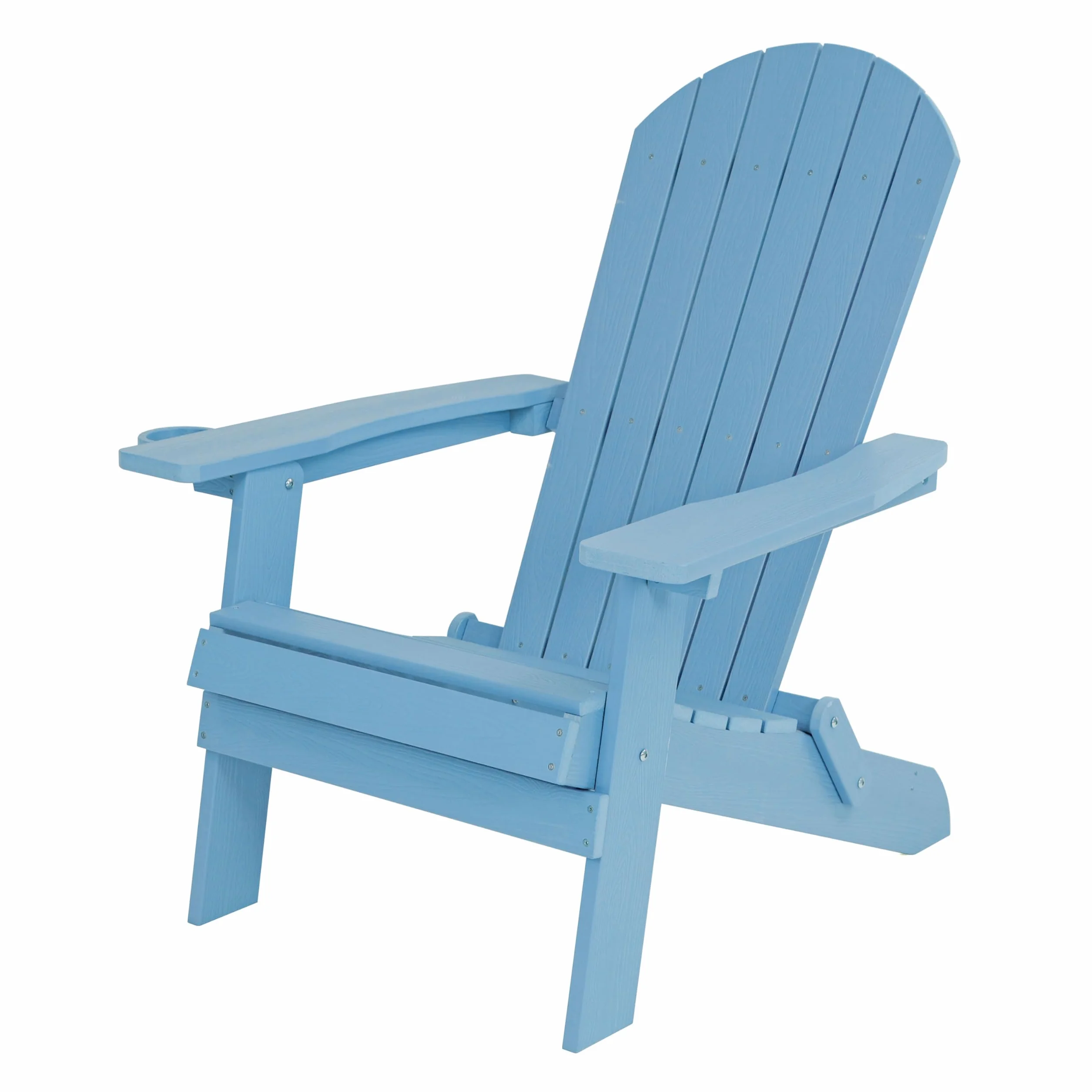 AXI Claire Sedia Adirondack plastica azzurra 84,5 x 77 x 95,5 cm sedia da giardino a sdraio