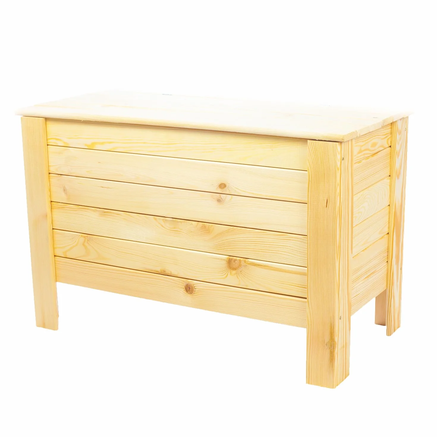 Cassapanca Da Giardino In Legno 80x52x40 cm 166 L Pino Massello Naturale Box Porta Cuscini Contenitore Da Esterno Cassapanca Portaoggetti Giardino