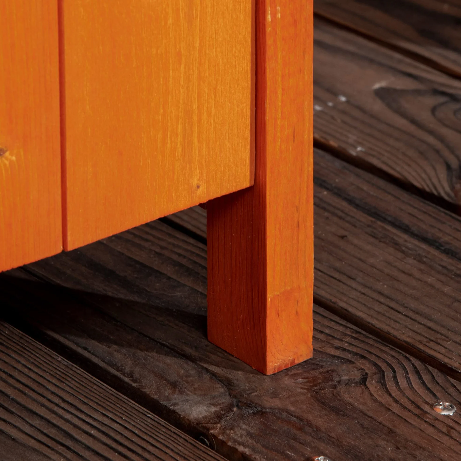 Outsunny Casetta da Giardino in Legno 2 Ante Armadio da Esterno 3 Ripiani 84x52x188cm