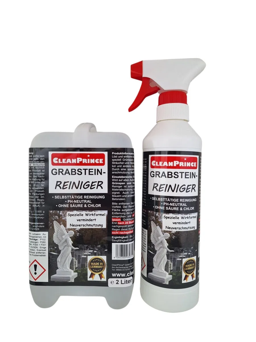 Cleanprince Detergente Pietra Tombale 2.500 ML Anti Muschio Solvente Alghe